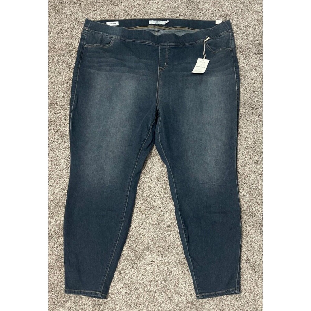 Torrid Jeans Women's 5R Blue Denim Super Soft Pull On Skinny Jogging Fit